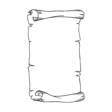 Old scroll page background for your designs and messages Stock Illustration