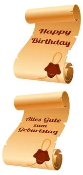 Old Scroll Paper Stock Illustration