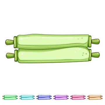 Old scroll papyrus cartoon vector graphic 스톡 일러스트