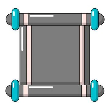 Old scroll parchment icon, cartoon style イラスト素材