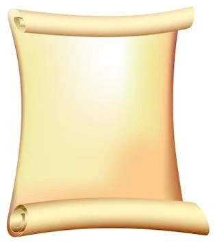 Old scroll - parchment Illustrazione stock
