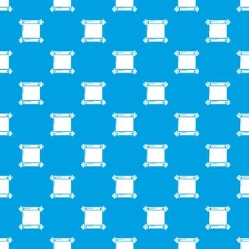 Old scroll parchment pattern seamless blue Illustrazione stock