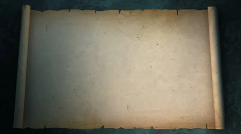 Old scroll rolling out Stock Footage 38495146