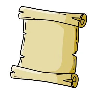 Old scroll. Template for antique text. Stock Illustration