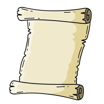 Old scroll. Template for antique text. Medieval papyrus Stock Illustration