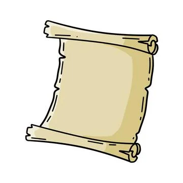 Old scroll. Template for antique text. Stock Illustration