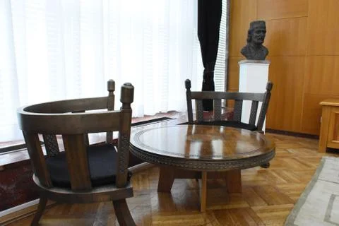 Old seating set Stock Photos