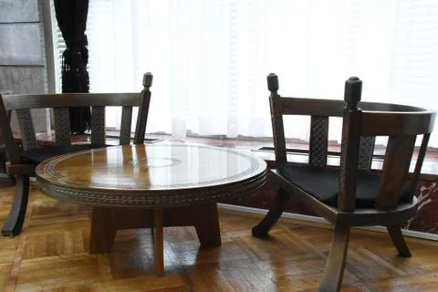 Old seating set Stock Photos