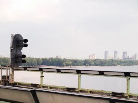 An old semaphore Foto stock