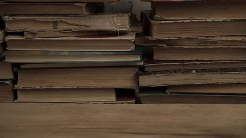 Old sepia book background Stock Footage