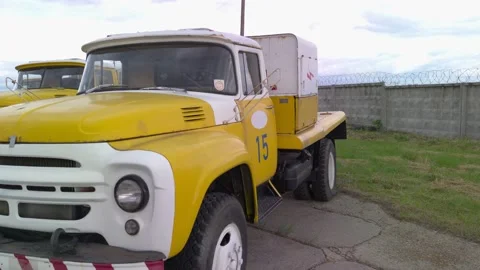Old Service Truck Stock Footage 155191872