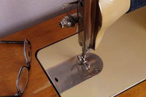 Old sewing machine. Stock Photos
