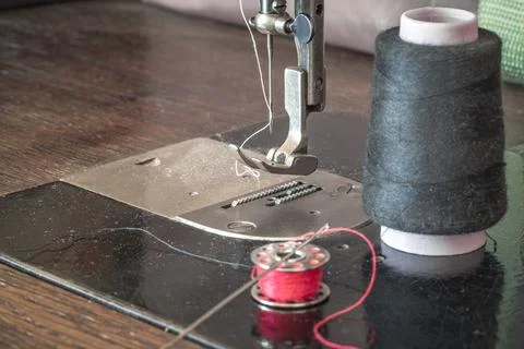 Old sewing machine Stock Photos