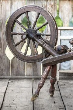 Old sewing spindle Stock Photos