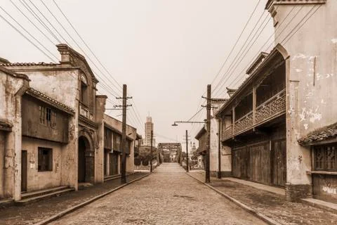 Old Shanghai architecture Stock Photos
