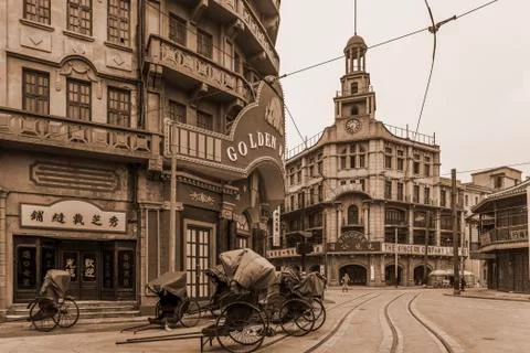 Old Shanghai architecture Stock Photos