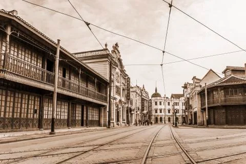 Old Shanghai architecture Stock Photos