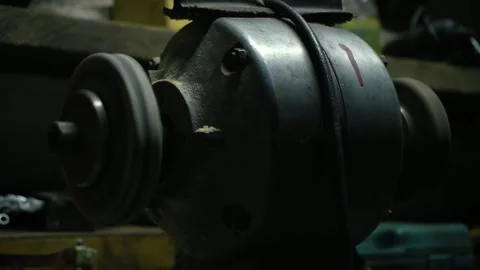 Old sharpener for sharpening Stock-Footage 335207175