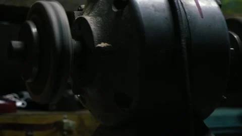 Old sharpener for sharpening Stock Footage 335207190