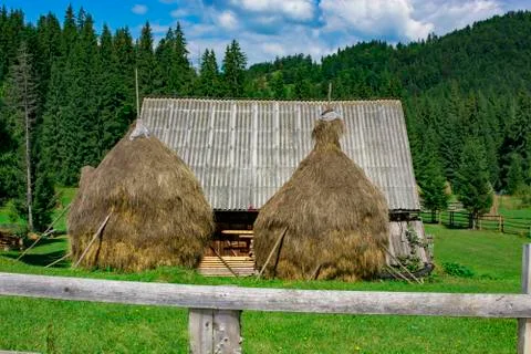Old shepherd cottage Stock Photos