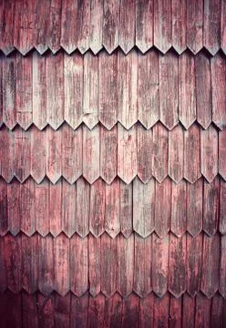 Old shingle wall cladding Stock Photos