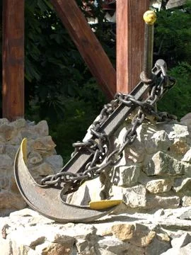 Old ship anchor. Stock Photos