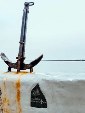 Old ship anchor Stock Photos