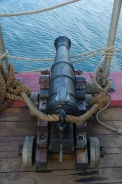 Old ship cannon Stock-Fotos