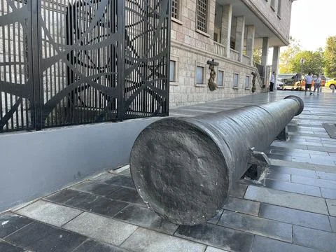 Old ship cannon Stock Photos