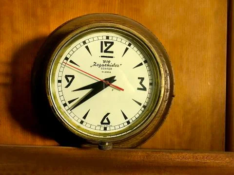 Old ship clock. Stock Photos