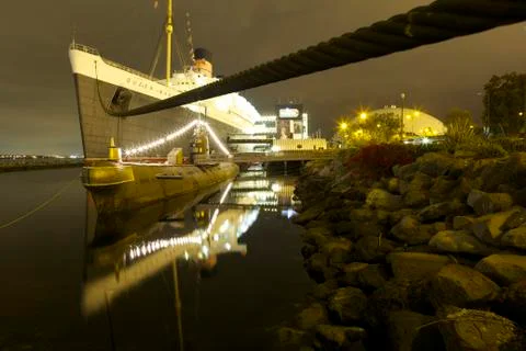 Old Ship Docked Stock Photos