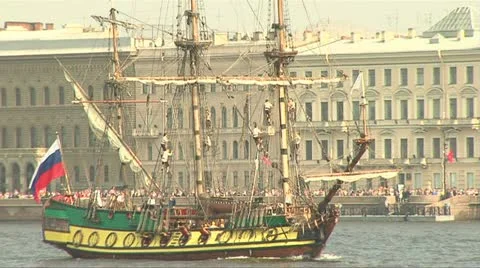 Old ship Video stock 11147021