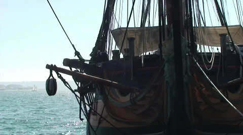 Old Ship HD Stock Footage 478482