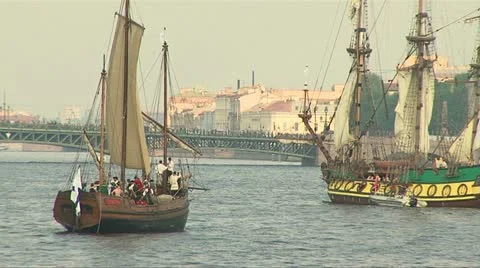 Old ships Video stock 11147009