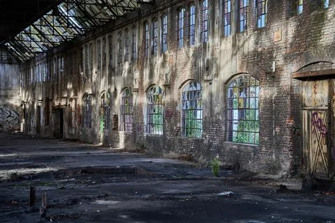 Old shipyard building Stock Photos