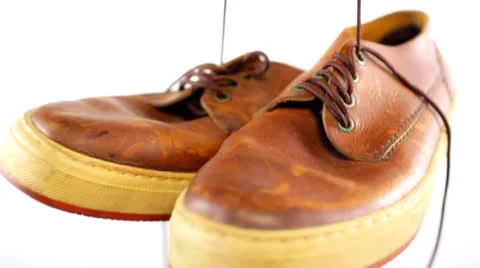 Old shoes Stock Footage 25455843