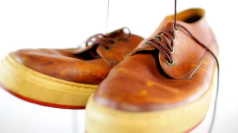 Old shoes Stock Footage 25455847
