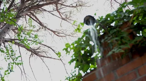 Old shower outside Stock Footage 67610238