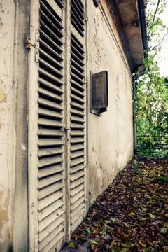 Old shutter doors Stock Photos