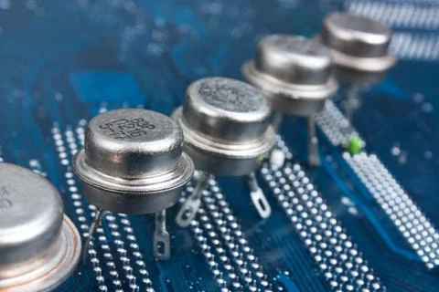 Old silicon chip Stock Photos
