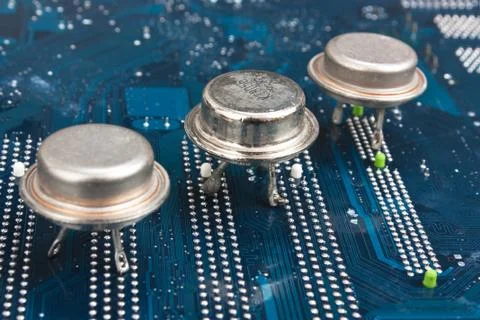 Old silicon chip Stock Photos