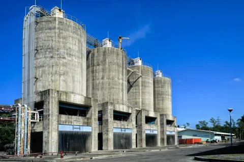Old silos Stock Photos