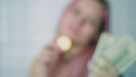 An old singer works in his creative studio, a textured writer in stylish retro Stock Footage 90030167