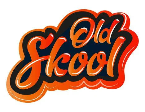 Old skool vector typography Illustration Illustration