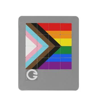Old slide game with a print Stock Photos