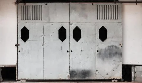 Old sliding door Stock Photos