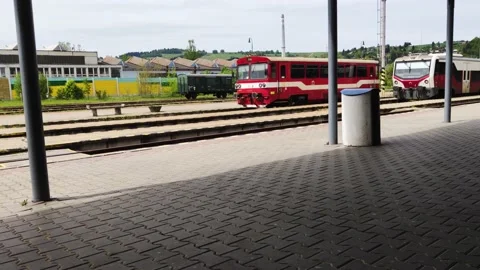 Old Slovak train. Video stock 131264495