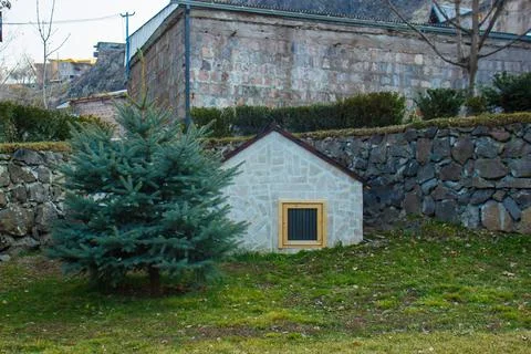 Old small house in the forest 스톡 사진