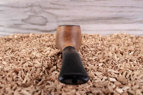 Old smoking pipe. Stock Photos