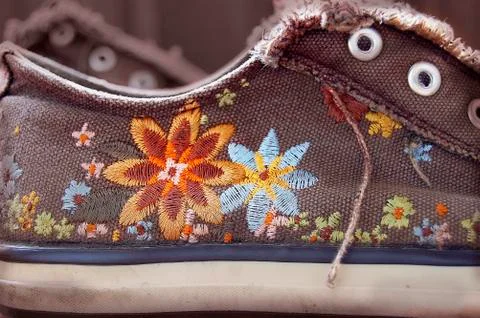 Old sneakers Stock Photos